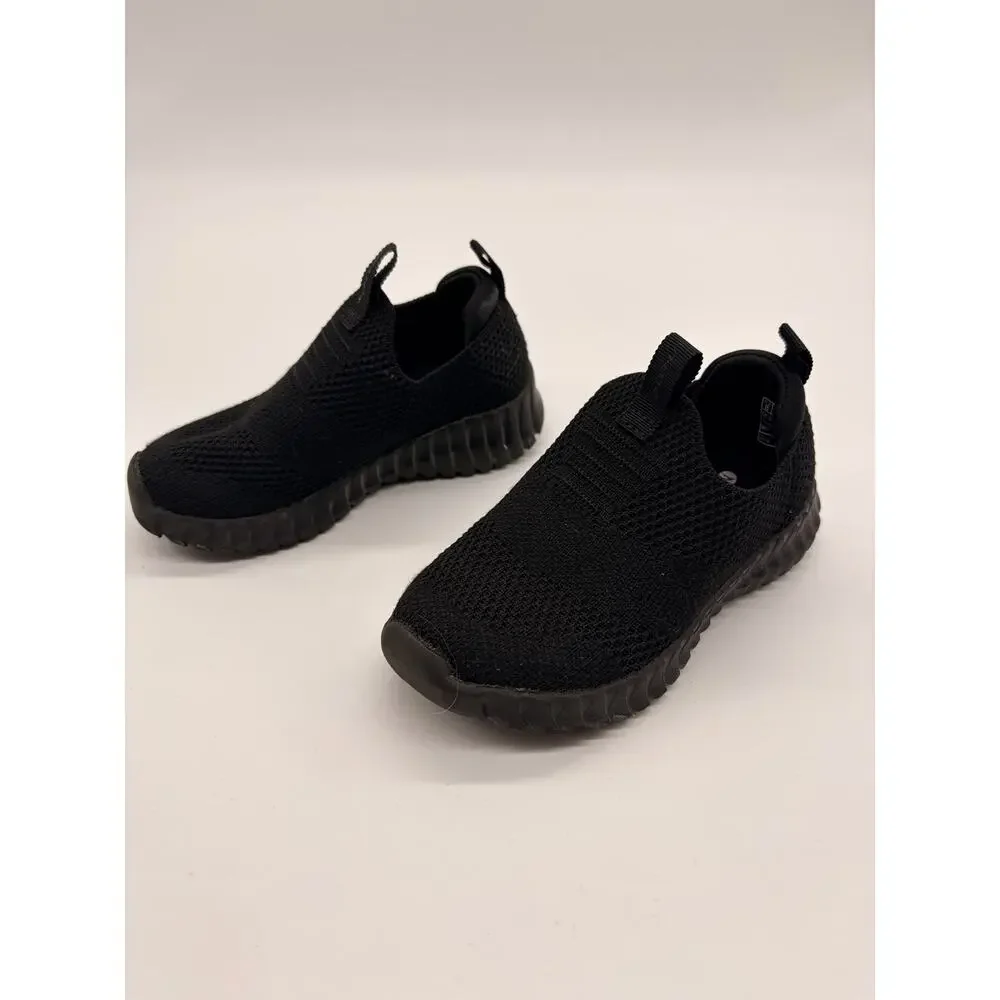 Skechers Elite Flex Wasik Casual Slip On Black Sneakers Toddler Boys Size 8C